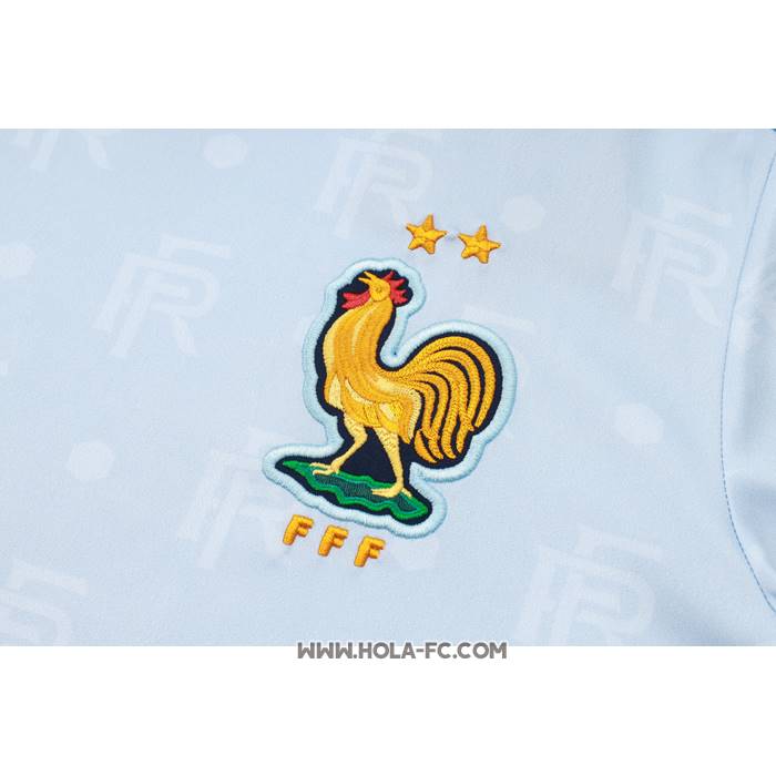 Chandal del Francia 2024-2025 Manga Corta Azul Claro - Pantalon Corto